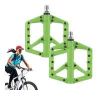 Qkbuza Pedali per mountain bike, antiscivolo, con piattaforme allargate, colorate, antiruggine, impermeabili, per bici elettriche pieghevoli da strada, montagna, città