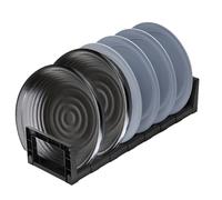 Qkbuza Portapiatti - scolapiatti in metallo per coperchio pentola - antiruggine, per armadietti, cucina, ristorante, bar