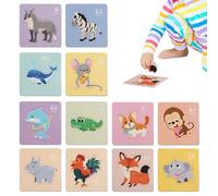 Qkbuza puzzle,divertente strumento di sviluppo del pensiero a tema frutta,puzzle per bambini | per ragazzi ragazze scuola materna viaggi in movimento professionale casa all'aperto