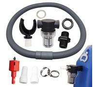 Qkbuza Set di barilotto di pioggia | Tubo di recupero dell'acqua piovana con filtro,Kit di recupero dell'acqua piovana con filtro, invertitore del tubo di raccolta dell'acqua piovana per giardino e