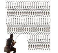 Qkbuza Spinelli per barilotto da, Clip a Pressione per Esca da,50X Connettore per Esca per Acqua salata | Esca da in Acqua salata, per Attrezzatura da, connettore