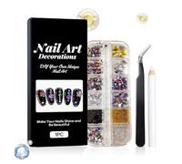Qkbuza Strass per unghie, 3D, colorati, multiforme, per manicure, per ragazze, donne, adolescenti, saloni, casa, feste, vacanze, inverno, estate, primavera, Halloween, matrimonio, tutti i giorni