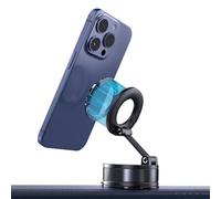 Qkbuza Supporto magnetico per telefono per auto ABS Supporto per telefono con anello in metallo 6,3 x 4 x 12,6 cm 360 ° rotante regolabile pieghevole supporto per tutti gli appassionati di