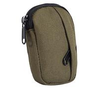 Qkbuza Supporto per cintura in vita esterna, tasca in vita per gli uomini, piccole borse portachiavi esterne - ingranaggio a cintura portatile, organizer tascabile in nylon, verde, Se référer au