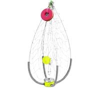 Qkbuza Trappola per granchio - Gabbia da in acciaio, trappola per pesci, portatile, ideale per principianti, esche, acqua salata, , stagni, fiumi, kayak dock, in mare