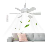 Qkbuza Ventilatore Da Soffitto Con Luce Per Camera Da Letto - Luce Ventilatore Da Soffitto Interno E27,3 Velocità Regolabili per Persone Decoratori Interior Designer Casa Appartamento