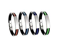 QKCQQTS Braccialetto in titanio, nuovo braccialetto unisex regolabile in titanio, adatto per uso quotidiano, palestra, all'aperto (4 pezzi) (4Pcs-d)