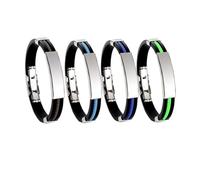 QKCQQTS Braccialetto in titanio, nuovo braccialetto unisex regolabile in titanio, adatto per uso quotidiano, palestra, all'aperto (4 pezzi) (4Pcs-c)