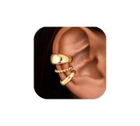 QKEOISUD Squisiti orecchini senza foro per l'orecchio, versatili e alla moda, orecchini a clip per cartilagine elica, orecchini finti per compleanno, San Valentino, anniversario, gioielli da donna