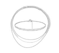 QKEPCY 3 Pezzi Catenina Vita Donna Catene per il Corpo del Bikini Regolabili Sexy Body Chain Gioielli in Vita a Strati Accessori per Ragazze Spiaggia Estate (Oro)