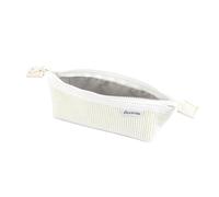 QKEPCY Astuccio per Matite Astuccio Multifunzionale di Grande Capacità in Velluto a Coste Forniture per l'apprendimento Forniture per l'ufficio Adatto agli Adolescenti (Bianco)