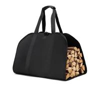 QKEPCY Borsa Portalegna Robusta Trasportabile Cestino Legna Camino Stufa Resistente Capiente Manici Rinforzati