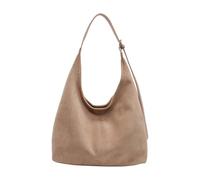 QKEPCY Borsa Donna Suede Bag Retro Suede Shoulder Bag Stylish Casual Commuter Tote Bag Adatto per lo Shopping di Lavoro
