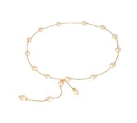 QKEPCY Cintura Perle da Donna Elastica con in Vita di Cristallo per Abito da Sposa con Strass per Donne Ragazze