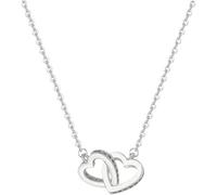 QKEPCY Collane Donna Collana di Monete a Doppia Oro Argento Delicata Collana Multifila Girocollo Boho Lucido Dainty Link Catena Regolabili Ipoallergenica Moda per Regali di Gioielli