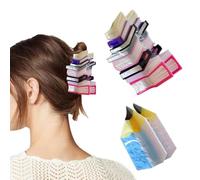 QKEPCY Mollette Capelli Forma Libro Geometriche Fermagli Acrilici Colorati Accessori Acconciatura Donna Ragazze