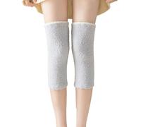 QKEPCY Ginocchiere Termiche Invernali Supporto per Ginocchiere Invernali Caldo Scaldamuscoli Invernali Traspiranti per Sci Ciclismo Danza Corsa Artrite Tendinite Unisex 1 Paio (Grigio)