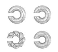 QKEPCY Orecchini da Donna Ear Cuff Senza Buco Oro Grandi Cartilagine Chunky Non Penetranti a Clip per Ragazze Ipoallergenici Moda Gioielli Regalo