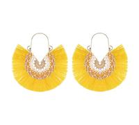 QKEPCY Orecchini Donna Grande Orecchini a Smerlo con Nappe Esagerate a Bottone Pendenti Colorati Geometrica Placcati in Oro Ipoallergenici Regali per la Festa di Nozze Gioielli