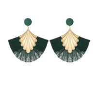 QKEPCY Orecchini Donna Orecchini Colorati con Nappe Lunghe Smerlate in Stile Bohémien Orecchini Pendenti Geometrica Placcati in Oro Ipoallergenici Regali per la Festa di Nozze