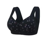 QKEPCY Reggiseno Donna Reggiseni Senza Cuciture per Donne di Taglie Forti Comodo Reggiseno in Cotone con Bottoni Frontali Leggero e Traspirante Reggiseno a Scatto per Donna