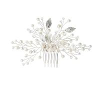 Qkepcy Set Di 5 Mollette Per Capelli Con Fiori E Perle Accessori Per Acconciature Eleganti Fermagli Per Capelli Da Sposa Decorazioni Per Capelli Da Cerimonia Mollette Per Capelli Dorate