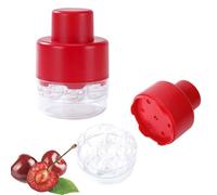 QKEPCY Snocciolatore Ciliegie con 7 Fori Singoli in Plastica Alimentare Completamente Smontabile Adatto Ciliegie Snocciolatore Portatile per Snocciolare Ciliegie Amarene ed Olive