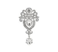 QKEPCY Spills Corona, Spills Gioiello Spille Da Donna Spille Di Cristallo Spilla Da Vintage Elegante Spilla Con Spilla Strass Ciondolo Gioielli Matrimonio Anniversario San Valentino