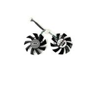 QKFTCSDW Ventola di Raffreddamento FD8015U12D da 75 mm Compatibile con GTX 1660 Ti RTX 2060 TUF Gaming OC Ventola di Raffreddamento della Scheda Grafica PLA08015S12HH T128015SU(Black 2-Fan FDC)
