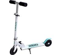 QKids Monopattino a due ruote per bambini, pieghevole, blu, fino a 50 kg, Età: 3+, Monopattino