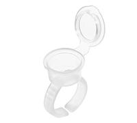 Qkiss 100pcs Tattoo Ink Cap, Tazze di Anelli di Tatuaggio, Tappi del Contenitore di Inchiostro, Tazze di Inchiostro Inchiostro per Cappucci Contenitore Porta Accessori Tatuaggio