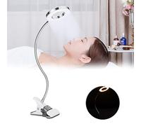 Qkiss 7W Lampade da Tavolo a Clip con Due Colori di Luce Regolabili Lampada Estetista per Salone Bellezza Tatuaggi Lampada da Lettura Protezione Degli Occhi