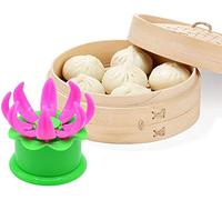 Qklovni Baozi Maker - Stampo per panini ripieni al vapore, 1/2 pezzi