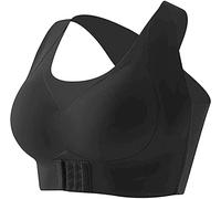 Qklovni Reggiseno 2-in-1 per correggere la postura della cifosi, reggiseno senza cuciture, per supporto per clavicola e sollievo dal dolore da collo, spalle e parte superiore della schiena., Nero , L