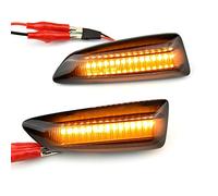 QKLsudua, 1 coppia di luci di segnalazione anteriori a LED dinamiche marcatori laterali compatibili con O-pel A-stra J K Cross-land X Grand-land In-signia B Za-fira C sequenziale lampeggiante lampada