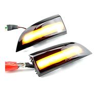 QKLsudua - 2 luci di direzione per specchietto laterale a LED con lampeggiamento sequenziale dinamico, compatibile con Re-nault Me-gane MK3 La-guna III X91 Scenic Flu-ence La-titude Sa-frane
