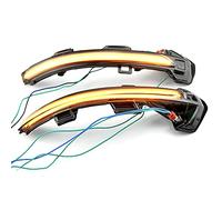 QKLsudua 2 pezzi Dynamic Sequential Blink Compatibile con VW Pas-sat B8 2015-2020 Compatibile con Art-eon LED Side Mirror Turn Light Assembly