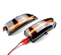 QKLsudua 2 pezzi Indicatore di direzione dinamico LED per specchietto laterale indicatore lampeggiante luce sequenziale compatibile con F-ord E-verest 2015-2019 R-anger T6 R-aptor W-ildtrak 2012-2019