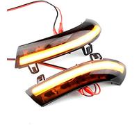 QKLsudua 2 pz Dinamico Sequenziale Lampeggiatore Compatibile con GOLF 5 GTI plus MK5 Je-tta Pas-sat B6 B5.5 Va-riante EOS Sha-ran LED Side Mirror Segnale di Girata Assemblea