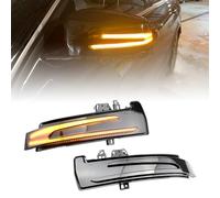 QKLsudua 2 pz Dynamic Sequential Blink Compatibile con Be-nz W204 CLA A B C E S GLA GLK CLS Classe W176 W212 LED Specchio Laterale Segnale di Girata Gruppo Luce