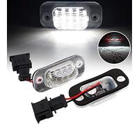 QKLsudua 2 pz LED Targa Lampada Compatibile con VW Golf MK3 1H1 Polo 3 Classic Va-riant Ca-briolet 1E7, Compatibile con Se-at Ibi-za 6K Cor-doba Va-rio