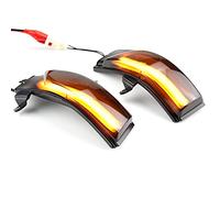 QKLsudua 2pcs Indicatore di direzione dinamico LED Indicatore specchietto retrovisore esterno Lampeggiante Luce sequenziale Compatibile con Su-baru Fo-rester SJ 2014-2018