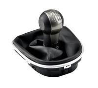 QKLsudua Pomello del cambio a 6 marce in ABS con cuffia in pelle, set completo compatibile con Se-at Al-Tea 2004-12 Le-on II 2005-2012 to-ledo III