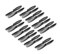Qklyxr 10 paia di eliche a 2 pale da 65 mm, for droni Micro FPV Tinywhoop 0716 0720 8520 Motore coreless spazzolato 90 mm-150 1 Elica per drone da corsa FPV(10Pairs Black)
