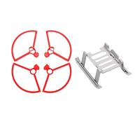 Qklyxr 4 pezzi di protezione for eliche, accessori for droni, pale, viti for ali, kit a sgancio rapido, for DJI, for Mavic Sostituzione della pala dell'elica del drone(Bundle B red)