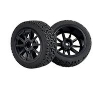 Qklyxr 4 Pezzi Pneumatici Grip Inserto Ruota Spugna for HPI, for Tamiya, 1/10 1:10 Touring Car RC 910-8014 Pneumatici in Gomma per Auto telecomandate(Schwarz)