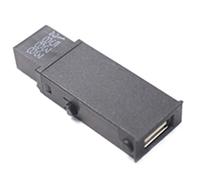 Qklyxr Accessori for auto con porta Aux/USB for console centrale di colore nero o marrone, for OEM GMC 13348688 Porta USB per auto(Schwarz)