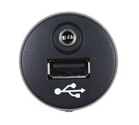 Qklyxr Adattatore porta USB AUX for auto, for Nissan, for Juke, for Qashqai, for XTrail, for Micra Note NV200 Accessori 28023-BH00A 28023BH00A Presa di ricarica USB per cruscotto auto