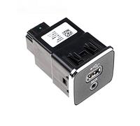 Qklyxr Adattatore porta USB AUX, for Chrysler, for Dodge, for Jeep 5XG280X9AC 5XG280X9AB 5XG280X9AD 5XG280X9AF Accessori for auto Presa di ricarica USB per cruscotto auto