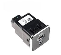 Qklyxr Adattatore porta USB AUX Interfaccia audio, for Chrysler, for Dodge, for Jeep 5XG280X9AB 5XG280X9AC Accessori auto Presa di ricarica USB per cruscotto auto